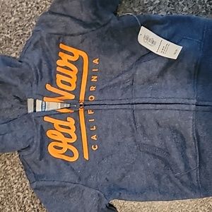 New Old Navy hooded sweatshirt size 12-18 months